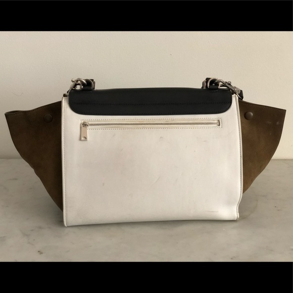 Celine Tricolor Trapeze Handbag Leather Medium - Picture 4 of 8